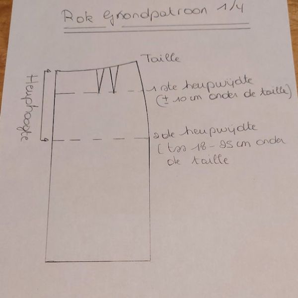 Voor Abonnees: Taille, 1ste en 2de heupwijdte (+&nbsp;heuphoogte)