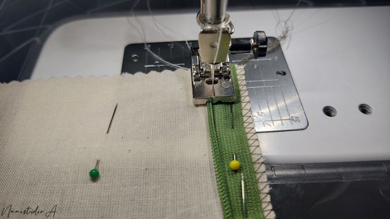 Een blinde rits&nbsp;inzetten