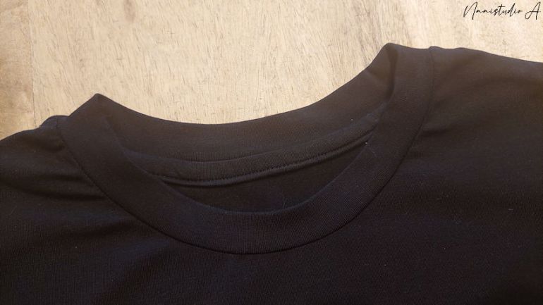 Halsbies berekenen bij T-shirt