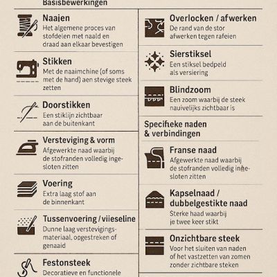 Vaktermen i.v.m. naaien