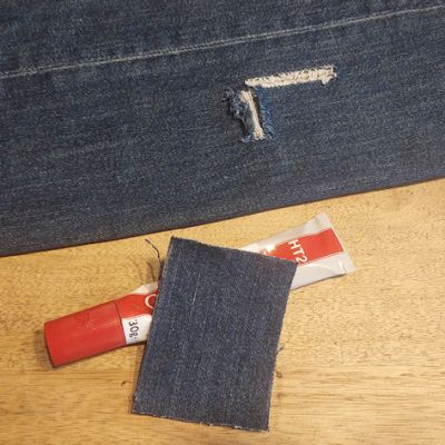 Een winkelhaak herstellen