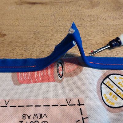 Aansluiten van een paspelband&nbsp;(begin-einde)