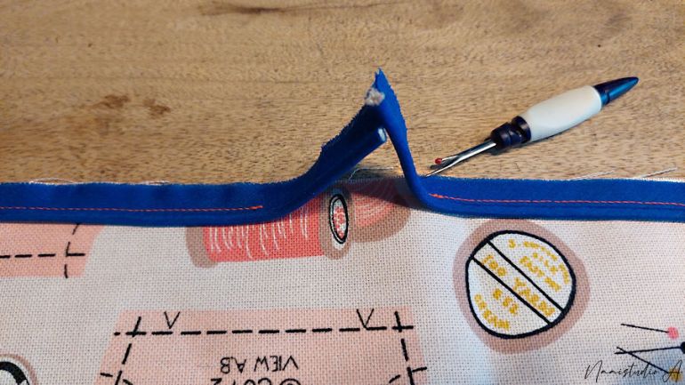 Aansluiten van een paspelband&nbsp;(begin-einde)